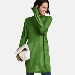 Kelly green 100% viscose knit dress by H&M